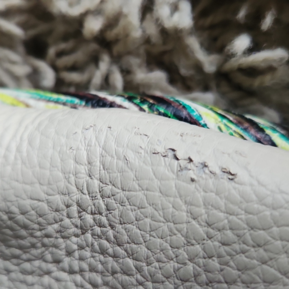 Elliott Lucca Peacock Feather Design Leather Women's Crossbody Bag - Picture 7 of 13